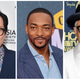 (L-R) Ke Huy Quan, Anthony Mackie, and Giancarlo Esposito
